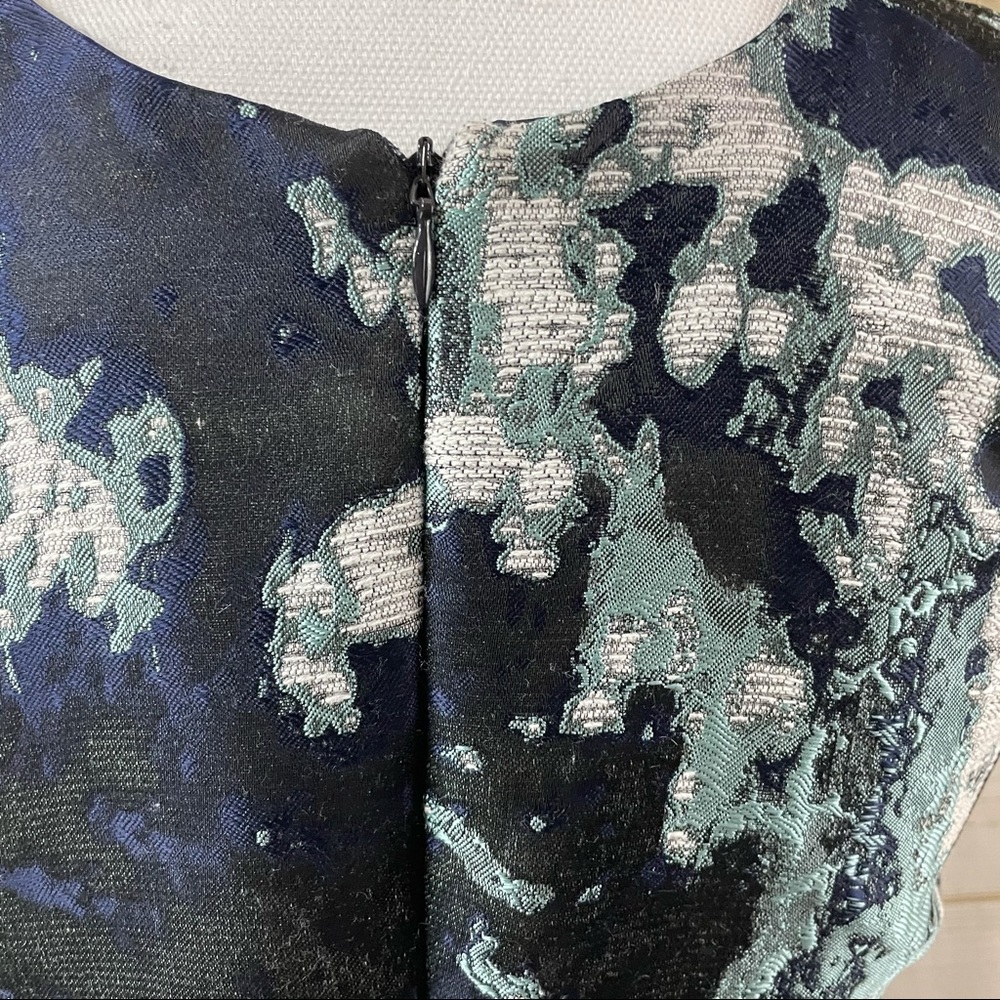 Zara Abstract Ink Splatter Jacquard Dress - Picture 10 of 14